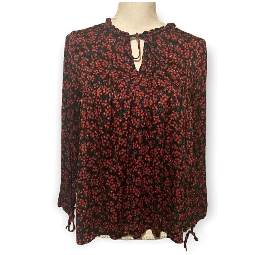 Velvet Graham & Spencer Peasant Floral Blouse